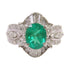 Fine Jewelry 1.27ct Emerald 1.13ct Diamond Ring US#5.75 18K White Gold