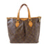 LOUIS VUITTON LV GHW Palermo PM 2 Way Shoulder Bag M40145 Monogram Brown v5