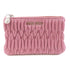 Miu Miu SHW Clutch Bag Pouch Lambskin Leather Pink