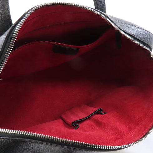 BVLGARI SHW Shoulder Bag Calfskin Leather Black