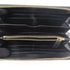 SALVATORE FERRAGAMO GHW Zipper Long Wallet Calfskin Leather Black