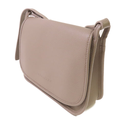 Longchamp GHW Shoulder Bag Crossbody Calfskin Leather Grey