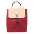 LOUIS VUITTON LV SHW Lockme Backpack M52734 Soft Grained Leather Beige/Rouge