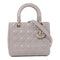 Christian Dior CD SHW Lady Dior 2 Way Bag 18-MA-1116 Lambskin Leather Grey