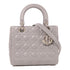Christian Dior CD SHW Lady Dior 2 Way Bag 18-MA-1116 Lambskin Leather Grey