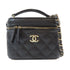 CHANEL Quilted CC GHW Chain Shoulder 2 Way Bag Leather Black