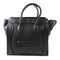 CELINE SHW Mini Luggage Tote Shoulder Bag ATY112 Calfskin Leather Black