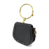 Chloe GHW Small Nile Bracelet Bag 2 Way Shoulder Bag Calfskin Leather Black