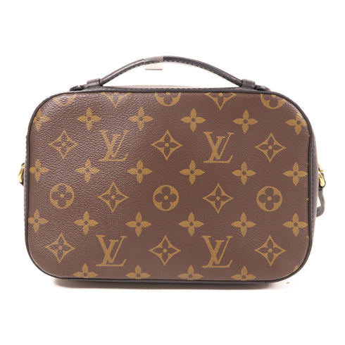 LOUIS VUITTON LV GHW Saintonge 2 Way Bag M43555 Monogram Brown/Black