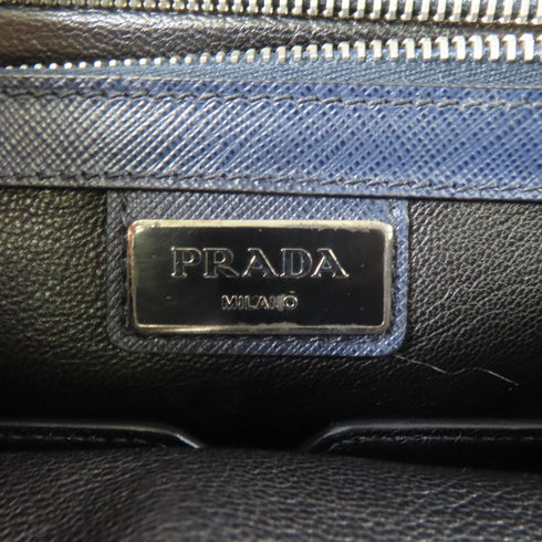 PRADA SHW Shoulder Messenger Bag VA0997 Leather Navy