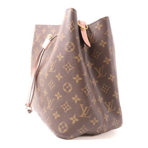 LOUIS VUITTON LV GHW Neo Noe Shoulder Bag M44022 Monogram Brown Pink