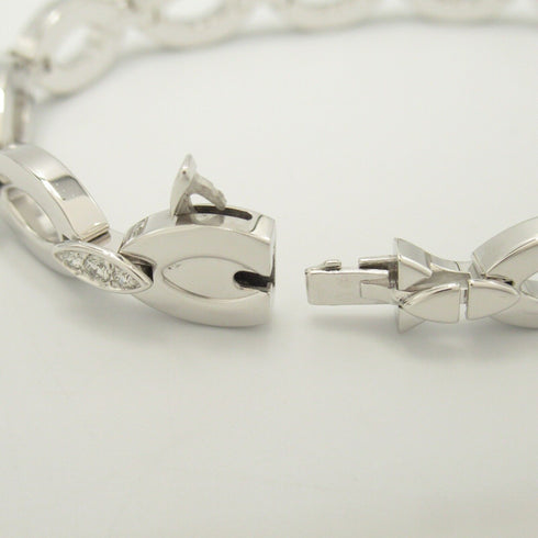 CARTIER Deirdea Diamond Bracelet 18K White Gold 36.4g