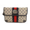 GUCCI GG SHW Ophidia GG Waist Bag 674081 Coated Canvas Black