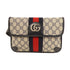 GUCCI GG SHW Ophidia GG Waist Bag 674081 Coated Canvas Black