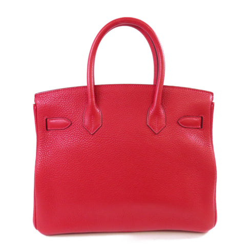 HERMES PHW Handbag Clemence Leather