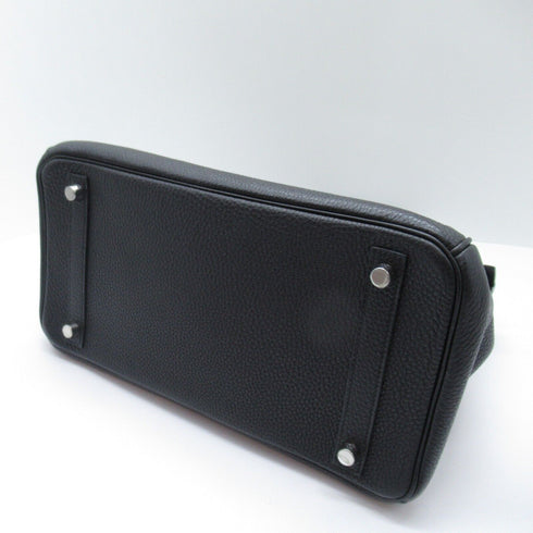 HERMES PHW Birkin 30 Handbag Togo Leather Noir Black