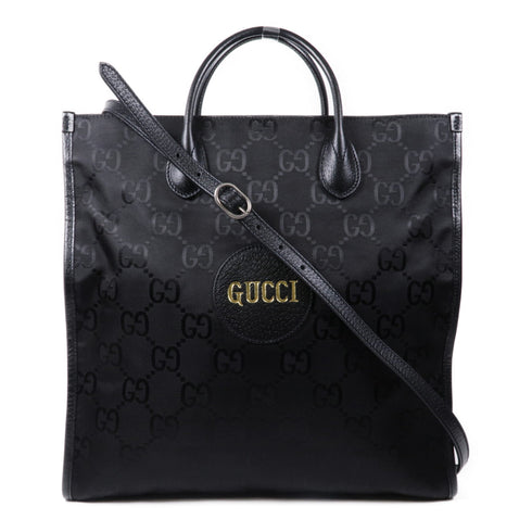 GUCCI SHW Off The Grid GG 2 Way Shoulder Tote Bag 630355 Nylon Black