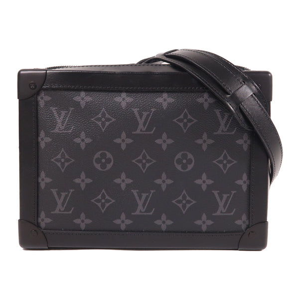LOUIS VUITTON LV Soft Trunk Shoulder Bag M44730 Monogram Eclipse Black