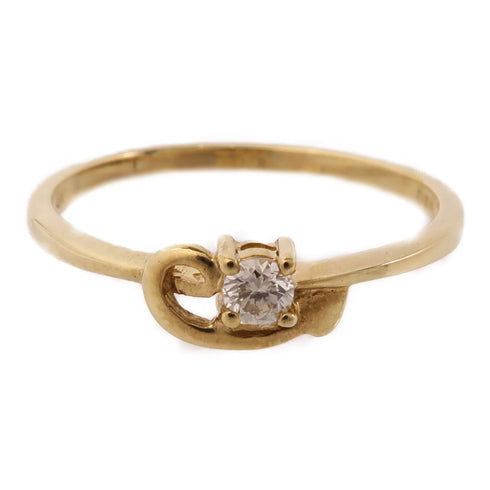 JEWELRY Diamond Ring 18K Yellow Gold US#7 v1