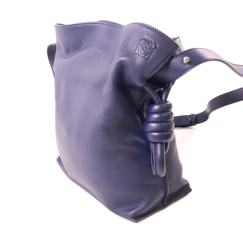 LOEWE SHW Flamenco Shoulder Bag Calfskin Leather Purple