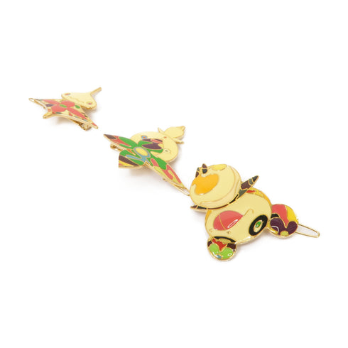 LOUIS VUITTON LV Takashi Murakami Hair Pin Set M92595 Metal Gold Multicolor