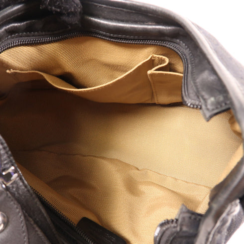 Salvatore Ferragamo SHW Shoulder Bag Canvas Black