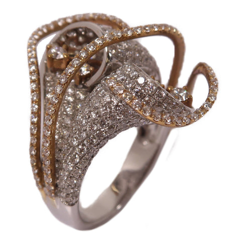 FINE JEWELRY Diamond Ring 18K White Gold US#6