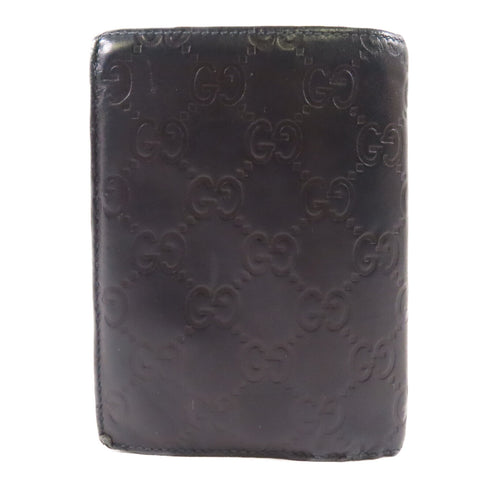GUCCI GG Wallet 146227 Calfskin Leather Black