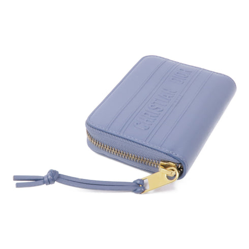 Christian Dior CD GHW Coin Case Purse Calfskin Leather