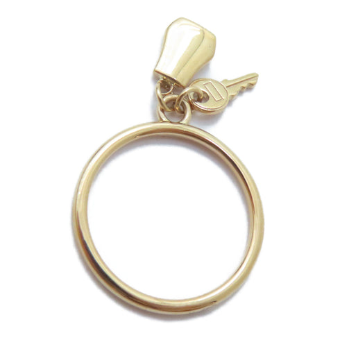 HERMES Kelly Clochette Ring 18K Pink Gold HERMES#56 US#7.25