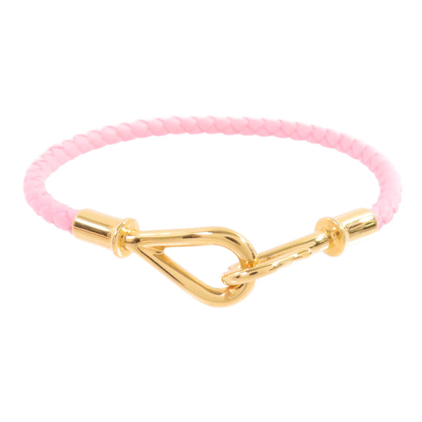 HERMES GHW Jumbo H Bracelet Swift leather Metal