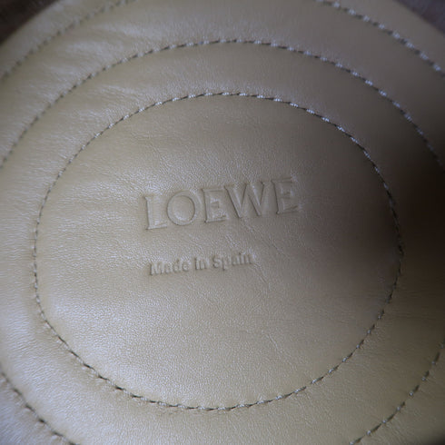 LOEWE GHW Paseo 2 Way Shoulder Bag Calfskin Leather Yellow