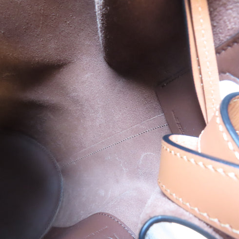 LOEWE GHW Balloon Bag 2 Way Shoulder Handbag Calfskin Leather Brown