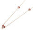 LOUIS VUITTON LV Lv&V Strass Necklace M68160 Brass Pink Red