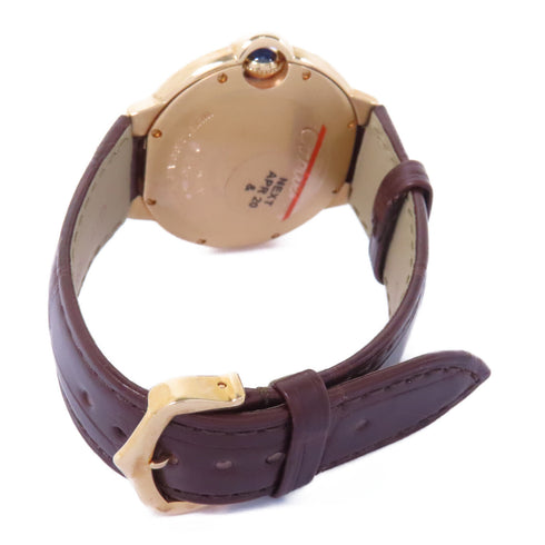 CARTIER Ballon Blue Automatic Watch WGBB0009 18K Pink Gold Silver