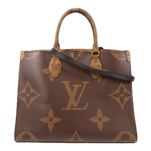 LOUIS VUITTON LV GHW On The Go MM 2 Way Shoulder Bag M45321 Monogram Giant Brown