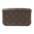 LOUIS VUITTON LV GHW Felicie Strap & Go Shoulder Bag M80091 Monogram Brown