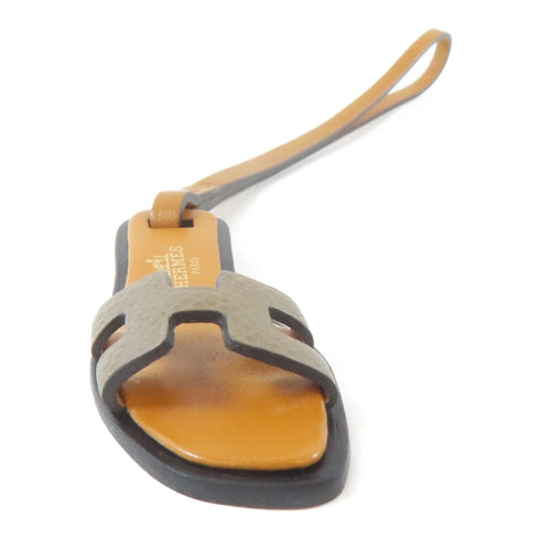 HERMES Oran Nano Charm Veau Swift Leather Gold Brown