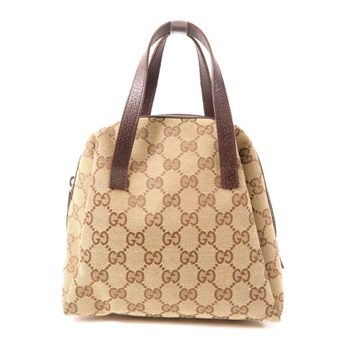 GUCCI Handbag 124542 GG canvas Brown