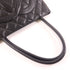 CHANEL Black Black Cowhide Leather Vintage Tote Bag Hand-Turned Bag Black Ca...