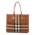 BURBERRY GHW Freya Tote Handbag ITTRESL44CA Canvas Brown