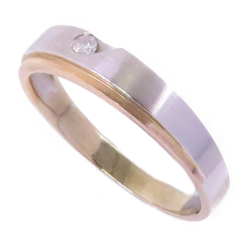 JEWELRY Diamond Ring US#9.25 18K White Gold 18K Rose Gold