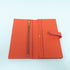 HERMES GHW Bearn W Snap Long Wallet Veau Epsom Leather Rose Jaipur Red
