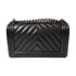CHANEL CC SHW Boy Chanel 25 Chain Shoulder Bag A67086 Calfskin Leather Black