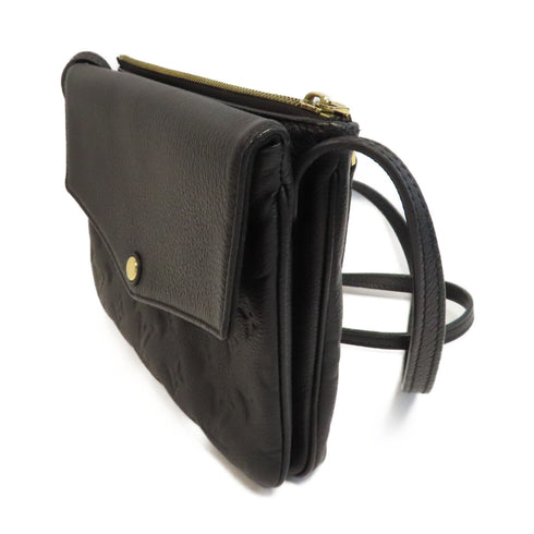 LOUIS VUITTON LV GHW Twice Shoulder Bag Monogram Empreinte M50258 Black