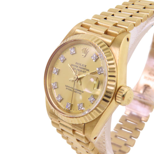 ROLEX Lady Datejust 6917G Automatic Watch 6917G Diamond 18K Yellow Gold