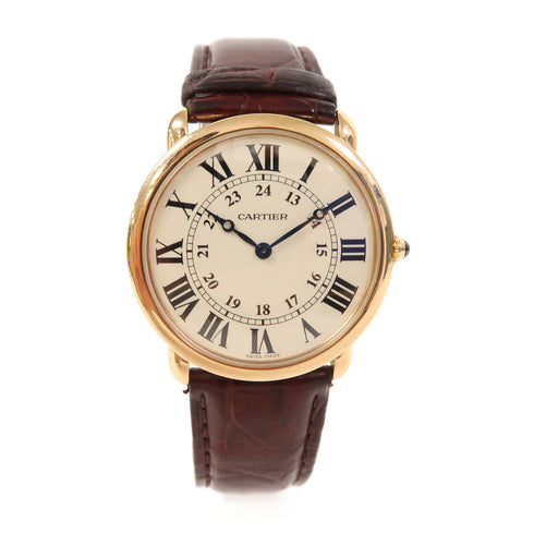 CARTIER Ronde Louis Cartier Manual Watch W6800251 18K Rose Gold White