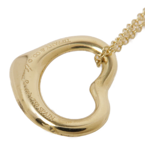 TIFFANY&CO Open Heart Necklace 18K Yellow Gold v1