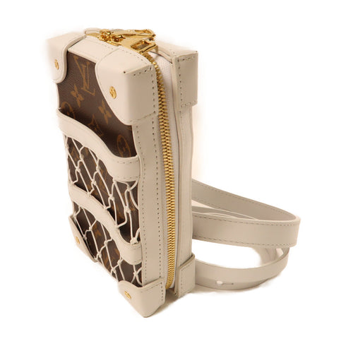 LOUIS VUITTON GHW LV X NBA Soft Trunk Shoulder Bag Monogram M80102 White/Brown