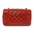 CHANEL CC GHW Classic 20 Chain Shoulder Bag Patent Leather Red